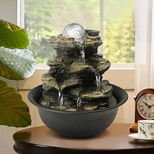 how to make home office relaxing tabletop waterfall fountain