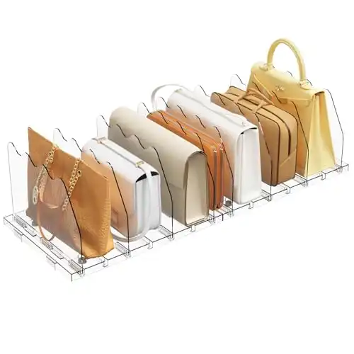 Adjustable Acrylic Purse Organizer