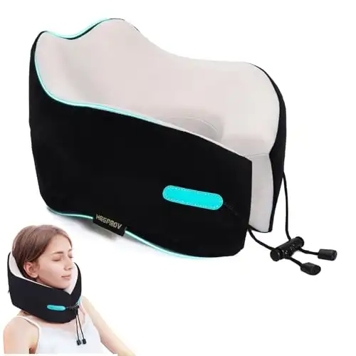 Pure Memory Foam Travel Neck Pillow for Sleep