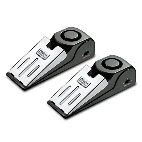 Door Stop Alarm with 120DB Siren (Pack of 2)