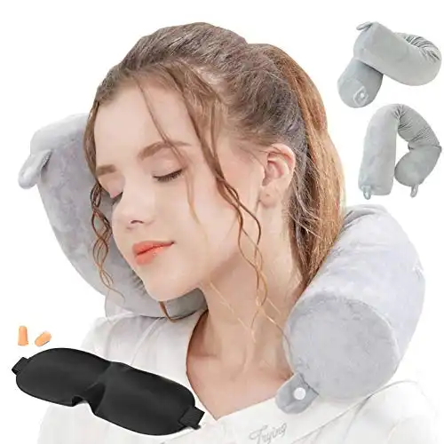 Twist Memory Foam Travel Pillow
