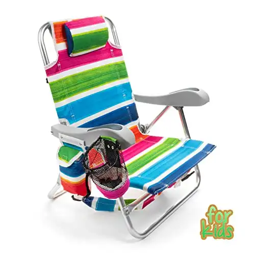 Kids Folding Chair with 4 Positions & Cup Holder