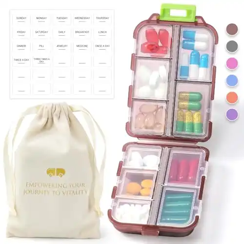 what to pack in a carry on bag pill organizer