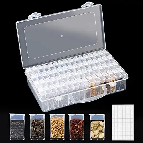 Seed Storage Box Organizer with Label Stickers
