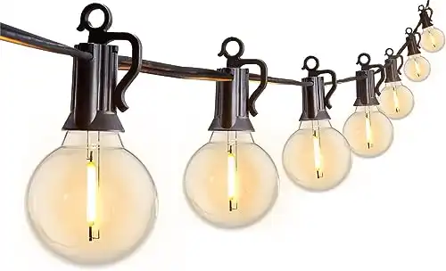 movie night party ideas string lights